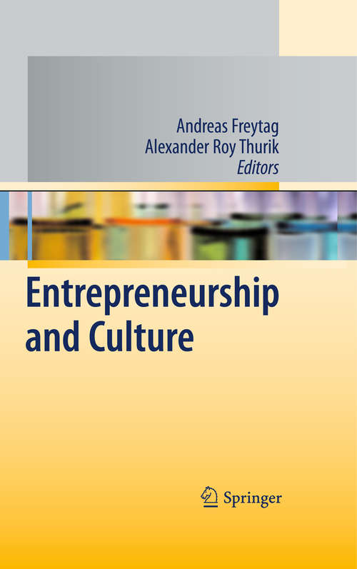 Book cover of Entrepreneurship and Culture (2010)