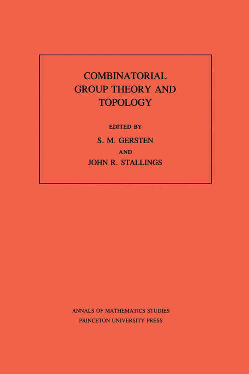 Book cover of Combinatorial Group Theory and Topology. (AM-111), Volume 111 (PDF)