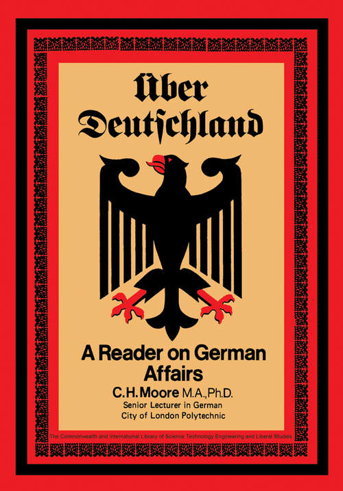Book cover of Über Deutschland: A Reader on German Affairs