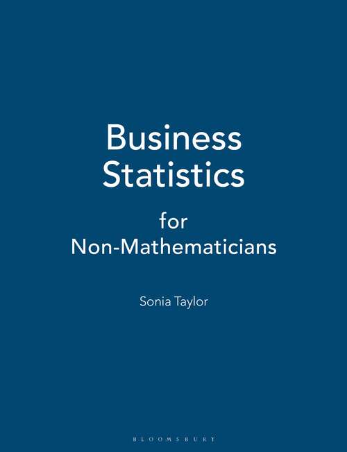 Book cover of Business Statistics: for Non-Mathematicians (2nd ed. 2007)