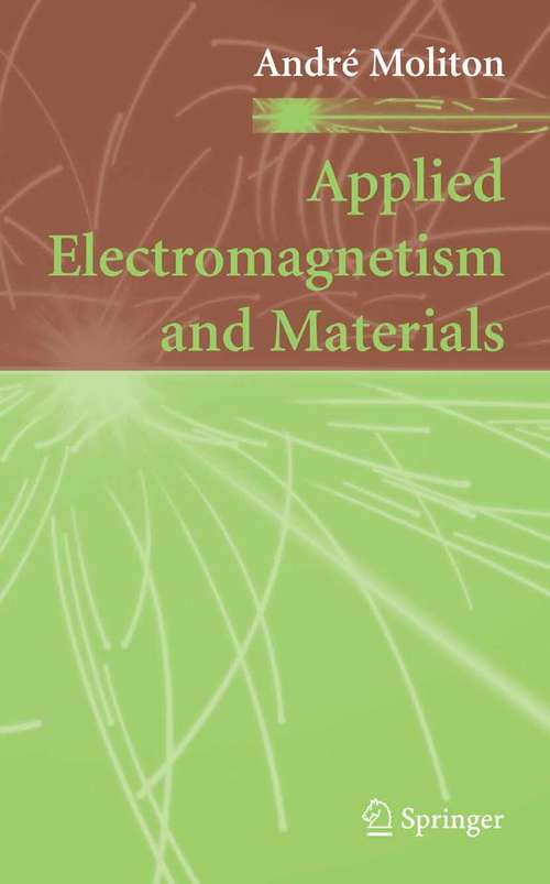 Book cover of Applied Electromagnetism and Materials (2007)