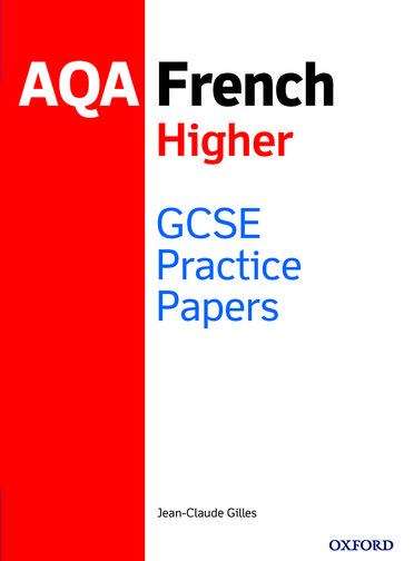 Book cover of AQA GCSE French Higher Practice Papers (1)