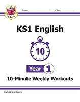Book cover of New KS1 English 10-Minute Weekly Workouts - Year 1 (PDF)