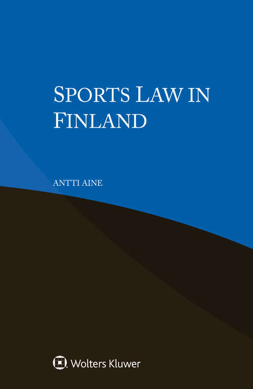 Book cover of Sports Law in Finland