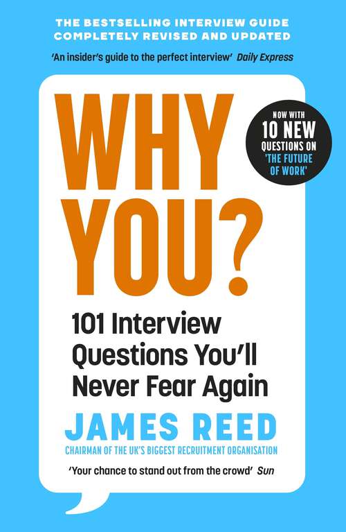 Book cover of Why You?: 101 Interview Questions You'll Never Fear Again