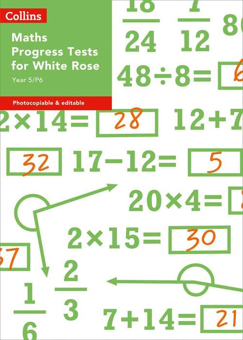 Book cover of Maths Progress Tests for White Rose Year 5/P6 (PDF)