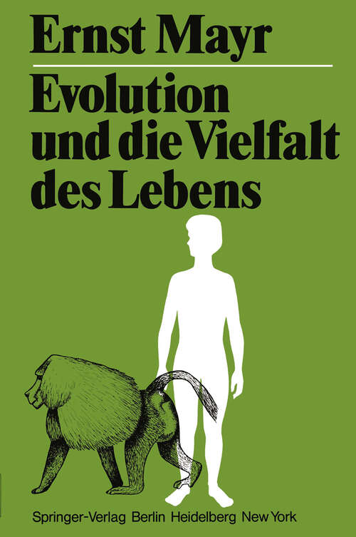 Book cover of Evolution und die Vielfalt des Lebens (1979)