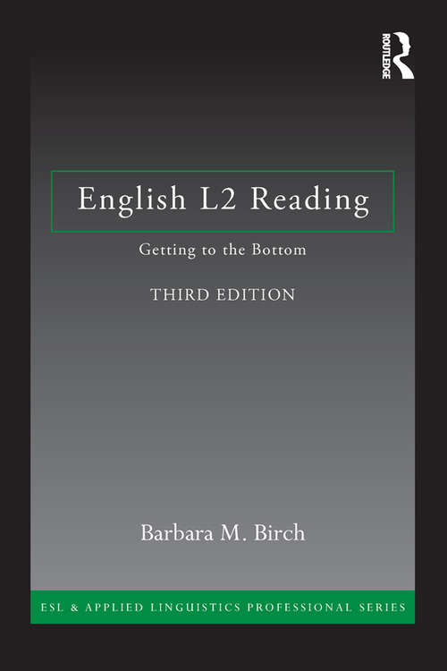 Book cover of English L2 Reading: Getting to the Bottom