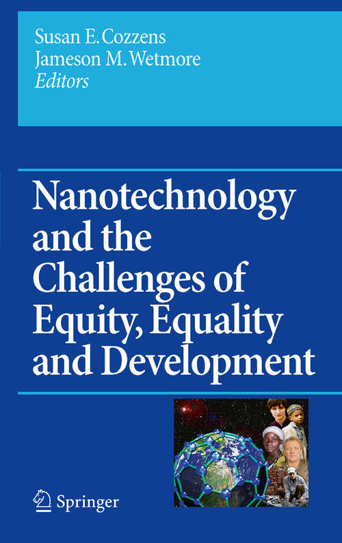 Book cover of Nanotechnology and the Challenges of Equity, Equality and Development (2011) (Yearbook of Nanotechnology in Society #2)