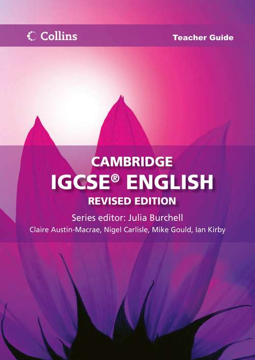 Book cover of Cambridge IGCSE English: Teacher Guide (PDF)