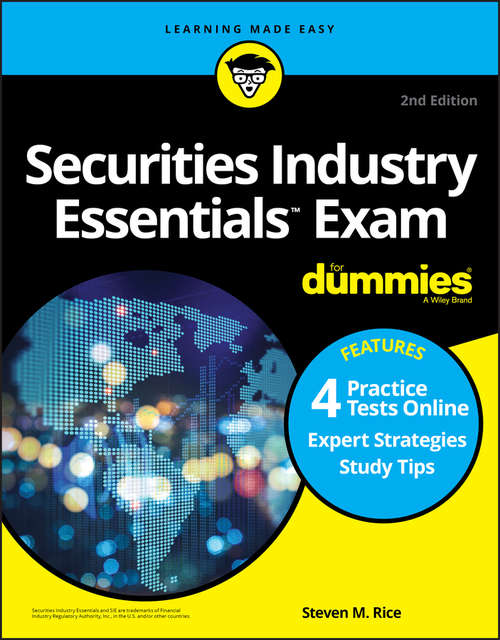 Book cover of Securities Industry Essentials Exam For Dummies with Online Practice Tests (2)