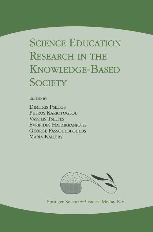 Book cover of Science Education Research in the Knowledge-Based Society (2003)