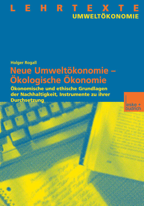 Book cover of Ökologische Ökonomie: Eine Einführung (2002)
