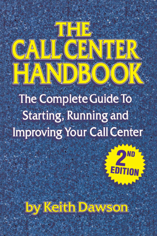 Book cover of The Call Center Handbook