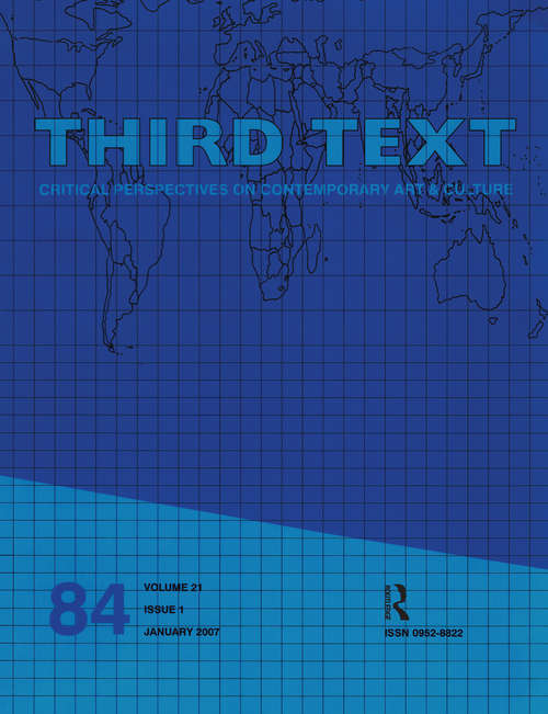 Book cover of Third Text: 21.1