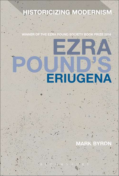 Book cover of Ezra Pound's Eriugena (Historicizing Modernism)