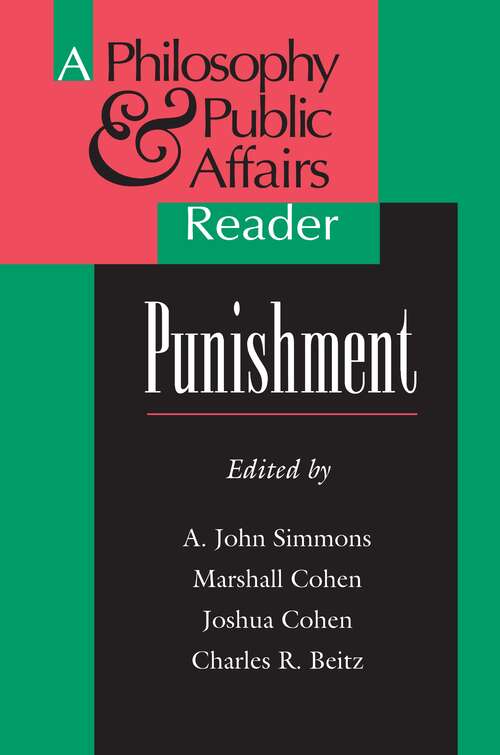 Book cover of Punishment: A Philosophy and Public Affairs Reader (Philosophy and Public Affairs Readers #2)