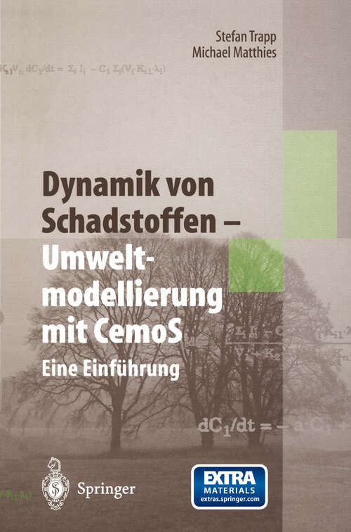 Book cover of Dynamik von Schadstoffen — Umweltmodellierung mit CemoS: Eine Einführung (1996)