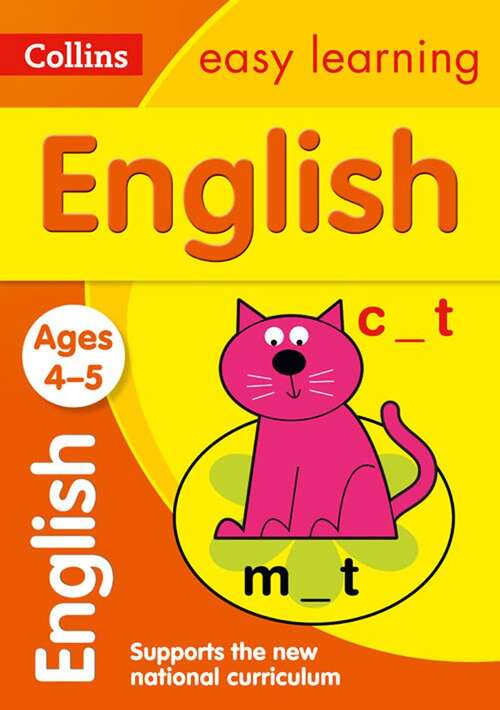 Book cover of English Ages 3-5: Prepare For School With Easy Home Learning (collins Easy Learning Preschool) (PDF) (Collins Easy Learning Ser.)