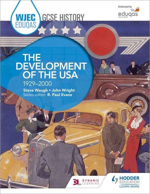 Book cover of WJEC Eduqas GCSE History: The Development of the USA, 1929-2000 (PDF)