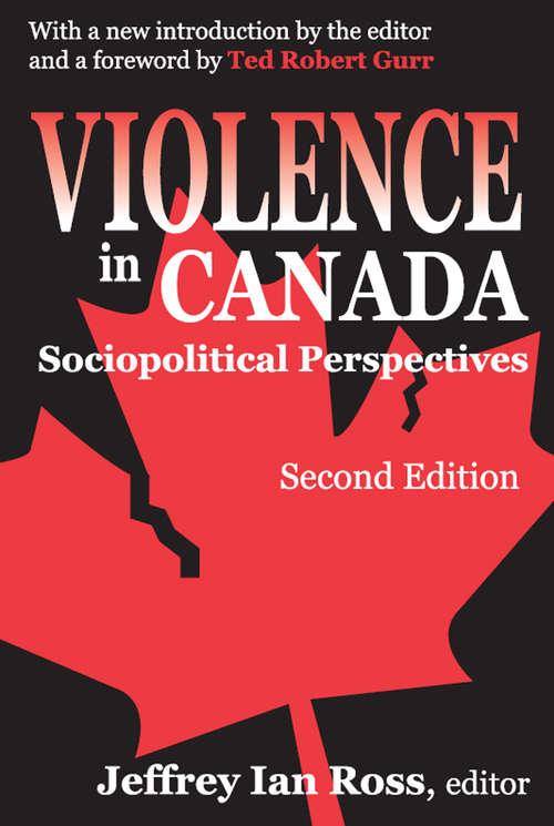 Book cover of Violence in Canada: Sociopolitical Perspectives