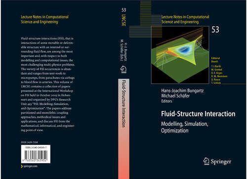 Book cover of Fluid-Structure Interaction: Modelling, Simulation, Optimisation (2006) (Lecture Notes in Computational Science and Engineering #53)