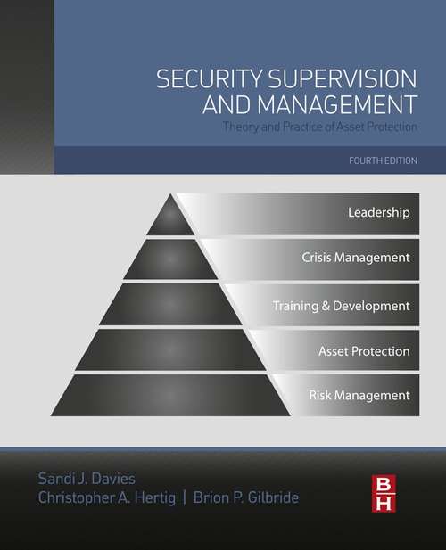 Book cover of Security Supervision and Management: Theory and Practice of Asset Protection (4)