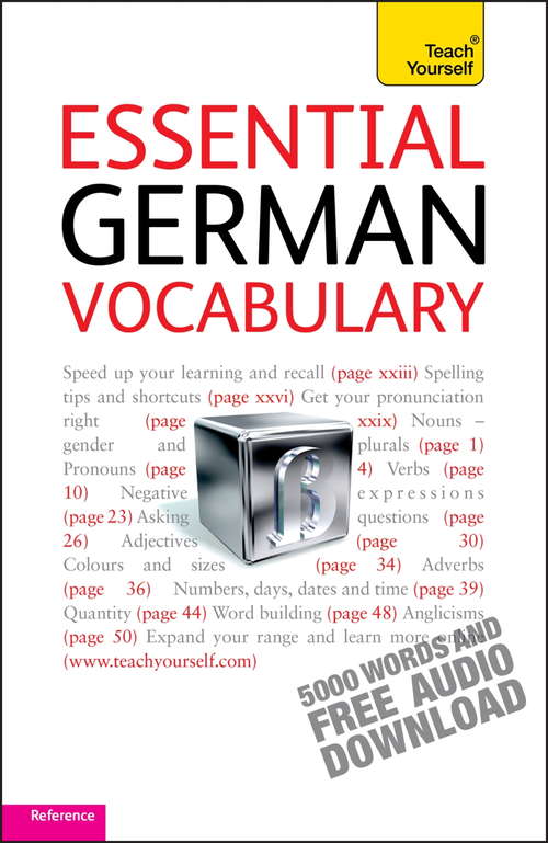 Book cover of Essential German Vocabulary: Teach Yourself (3) (Teach Yourself Language Reference)