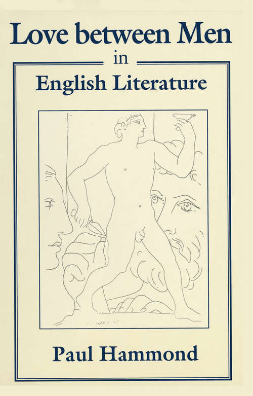 Book cover of Love between Men in English Literature (1st ed. 1996)