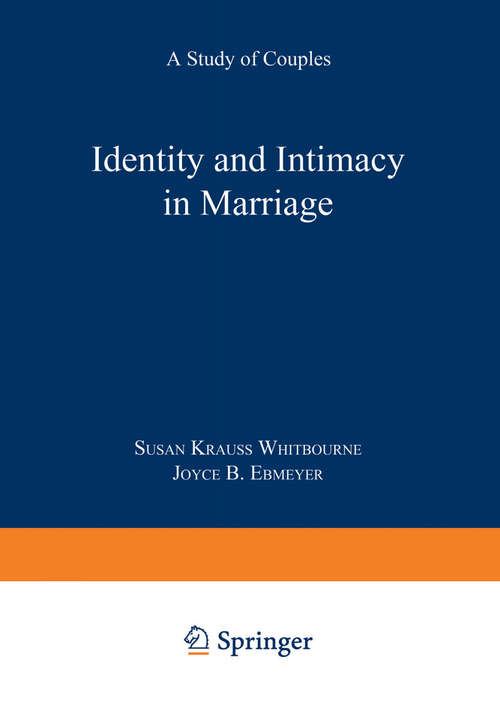 Book cover of Identity and Intimacy in Marriage: A Study of Couples (1990)
