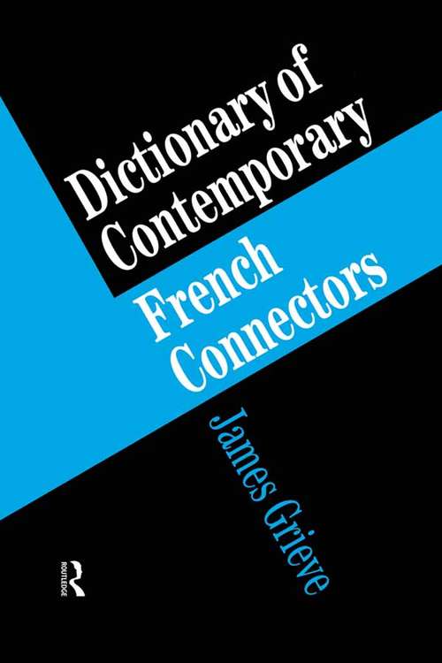 Book cover of A Dictionary of French Connectors