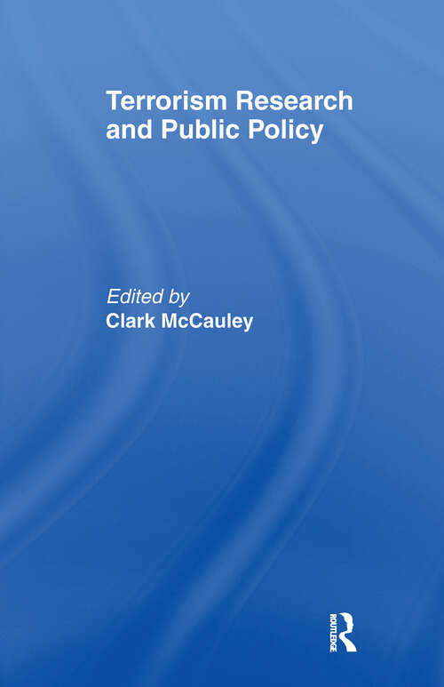 Book cover of Terrorism Research and Public Policy