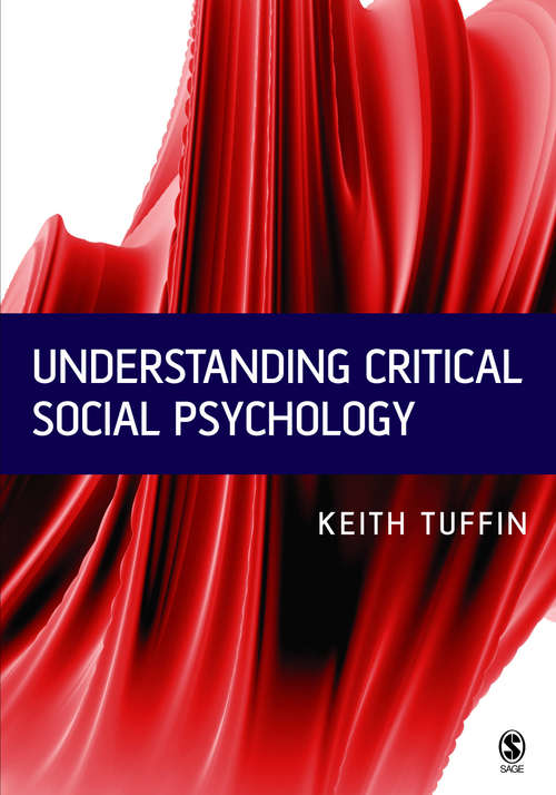 Book cover of Understanding Critical Social Psychology (PDF)