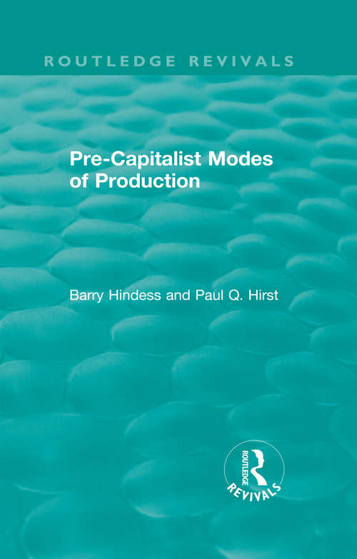 Book cover of Routledge Revivals: Pre-Capitalist Modes of Production (Routledge Revivals)