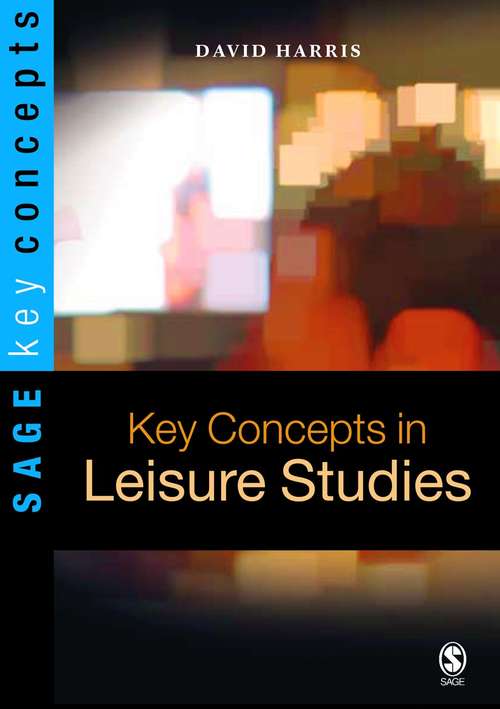 Book cover of Key Concepts in Leisure Studies (PDF)