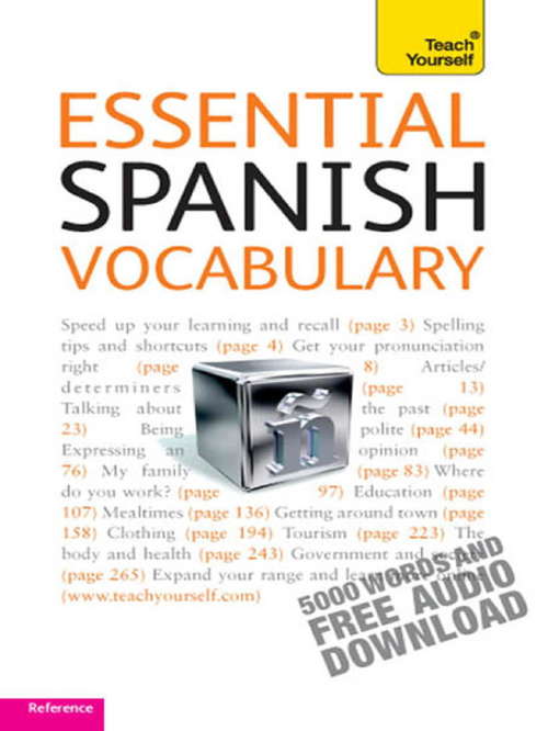 Book cover of Essential Spanish Vocabulary: Teach Yourself (3) (Teach Yourself Language Reference)