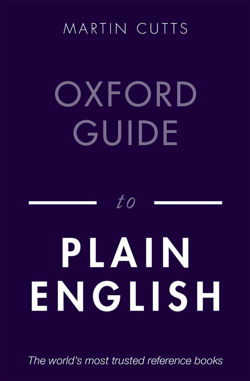 Book cover of Oxford Guide to Plain English
