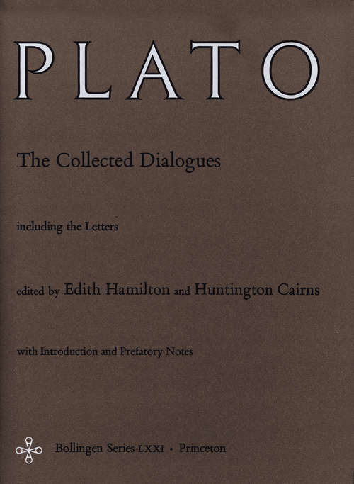 Book cover of The Collected Dialogues of Plato