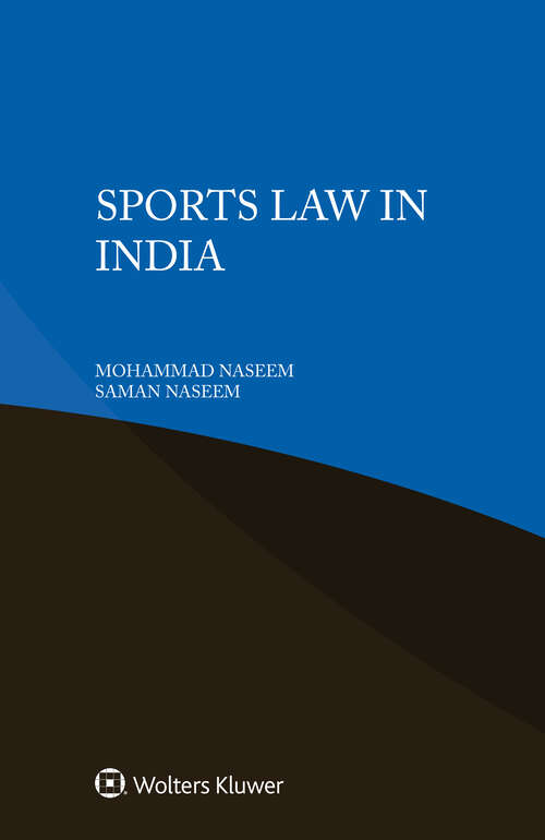 Book cover of Sports Law in India