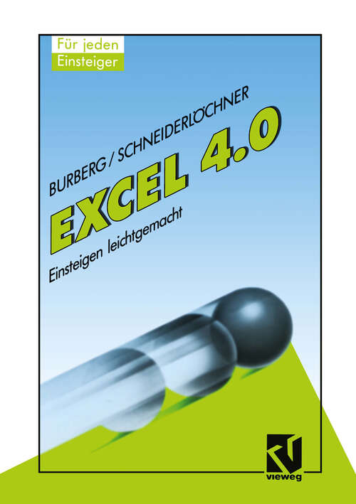Book cover of Excel 4.0: Einsteigen leichtgemacht (1992)