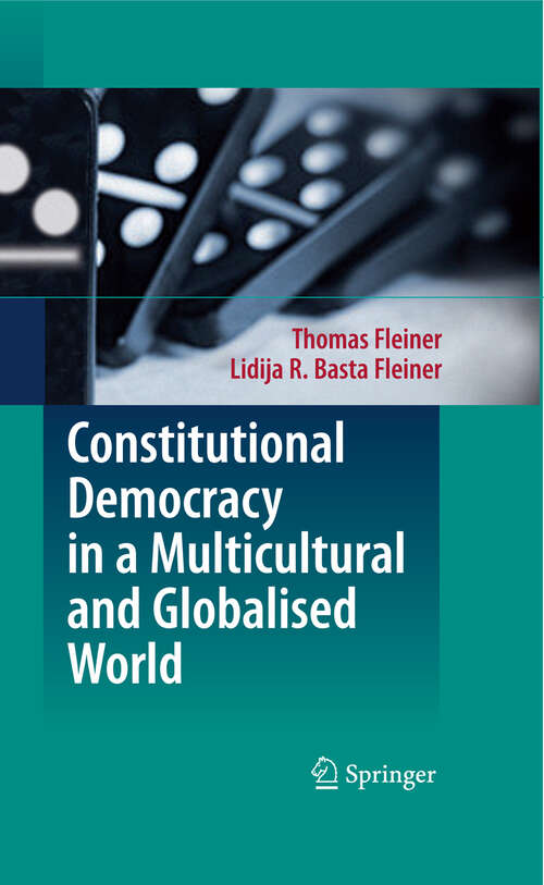 Book cover of Constitutional Democracy in a Multicultural and Globalised World (2009)