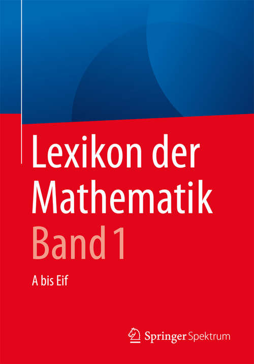 Book cover of Lexikon der Mathematik: A bis Eif