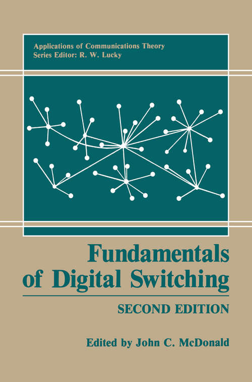 Book cover of Fundamentals of Digital Switching (2nd ed. 1990) (Applications of Communications Theory)