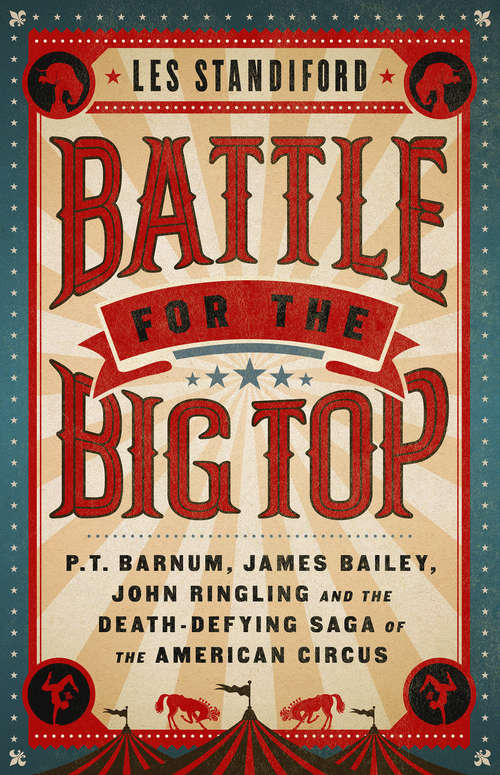 Book cover of Battle for the Big Top: P.T. Barnum, James Bailey, John Ringling, and the Death-Defying Saga of the American Circus