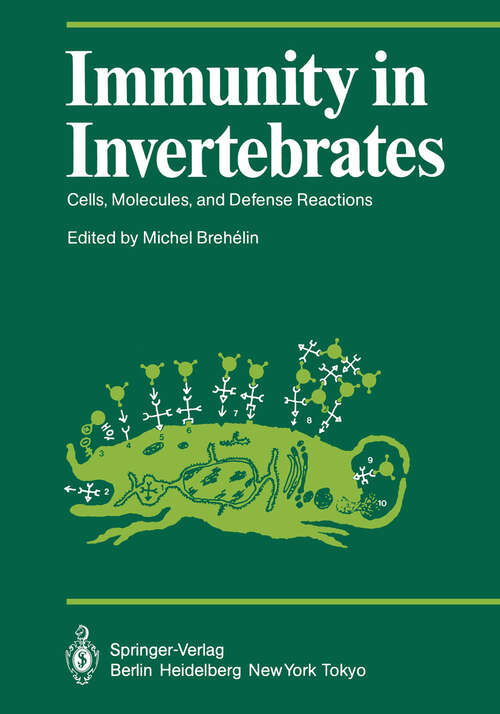 Book cover of Immunity in Invertebrates: Cells, Molecules, and Defense Reactions (1986) (Proceedings in Life Sciences)