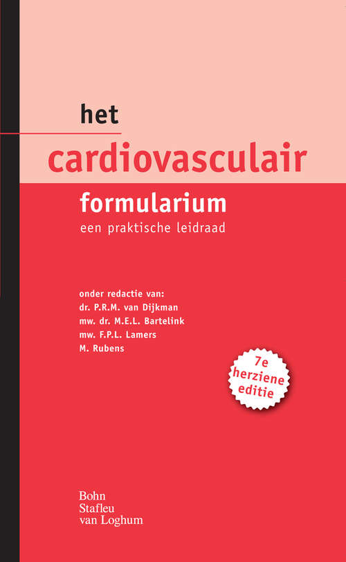 Book cover of Het Cardiovasculair Formularium: Een praktische leidraad (7th ed. 2010)