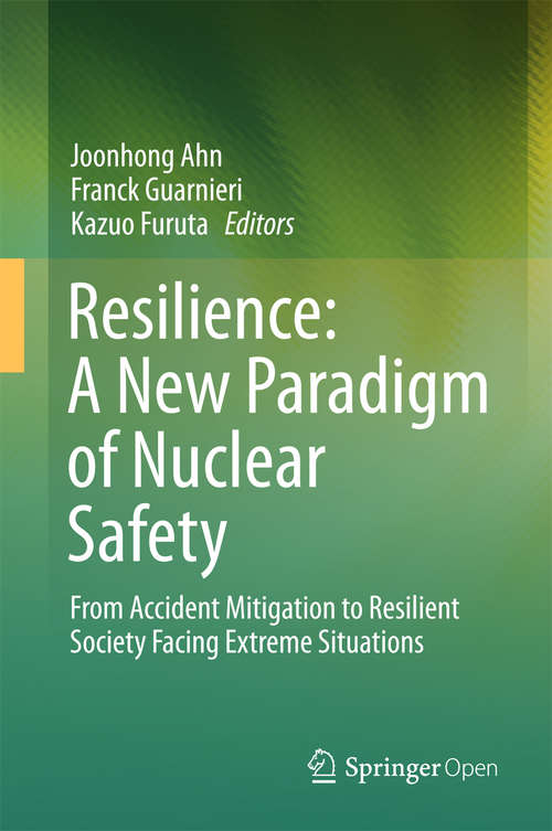 Book cover of Resilience: From Accident Mitigation to Resilient Society Facing Extreme Situations