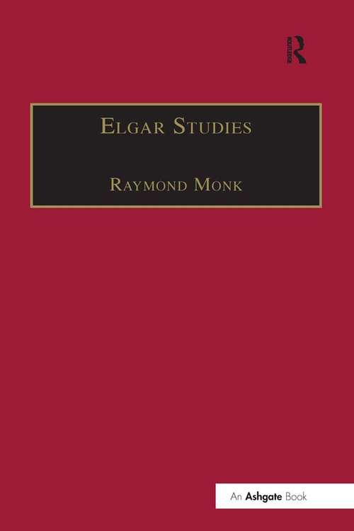 Book cover of Elgar Studies
