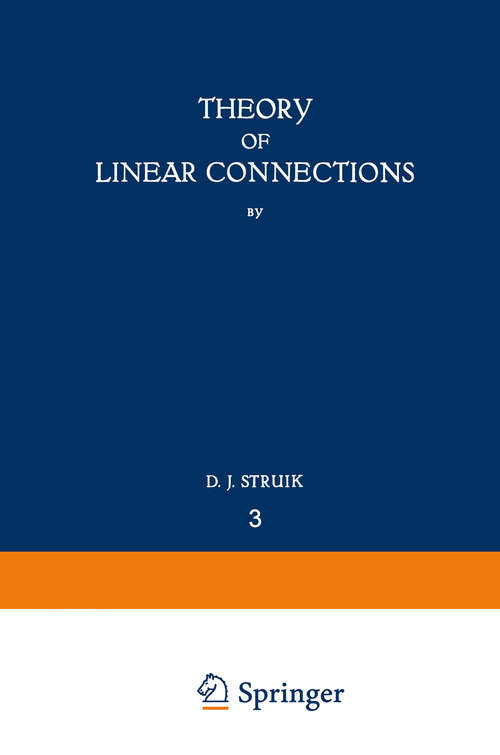 Book cover of Theory of Linear Connections (1934) (Ergebnisse der Mathematik und Ihrer Grenzgebiete. 1. Folge #3)