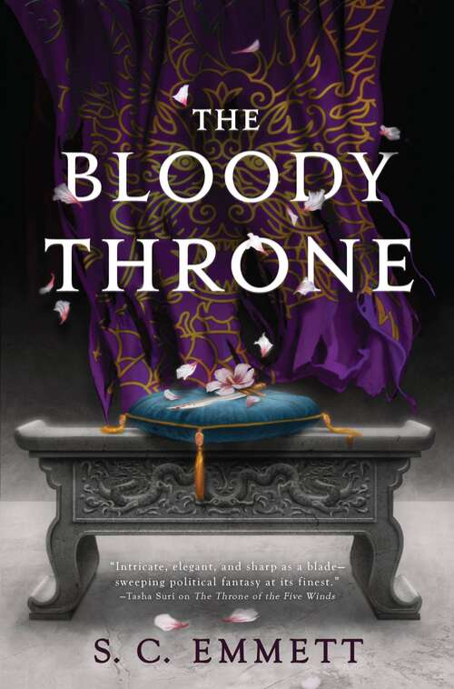 Book cover of The Bloody Throne (Hostage of Empire #3)